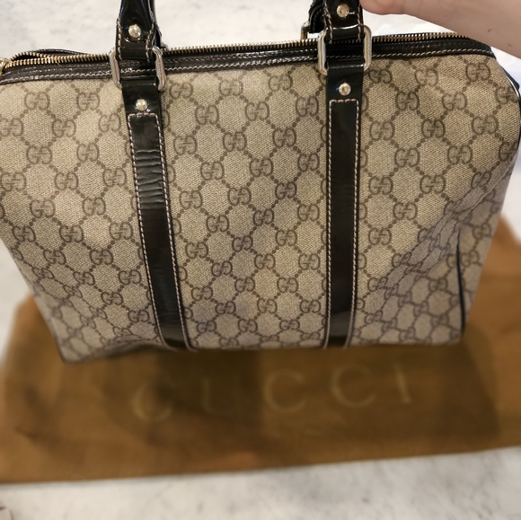 GUCCI GG Supreme Medium Joy Boston Bag - Picture 2 of 6